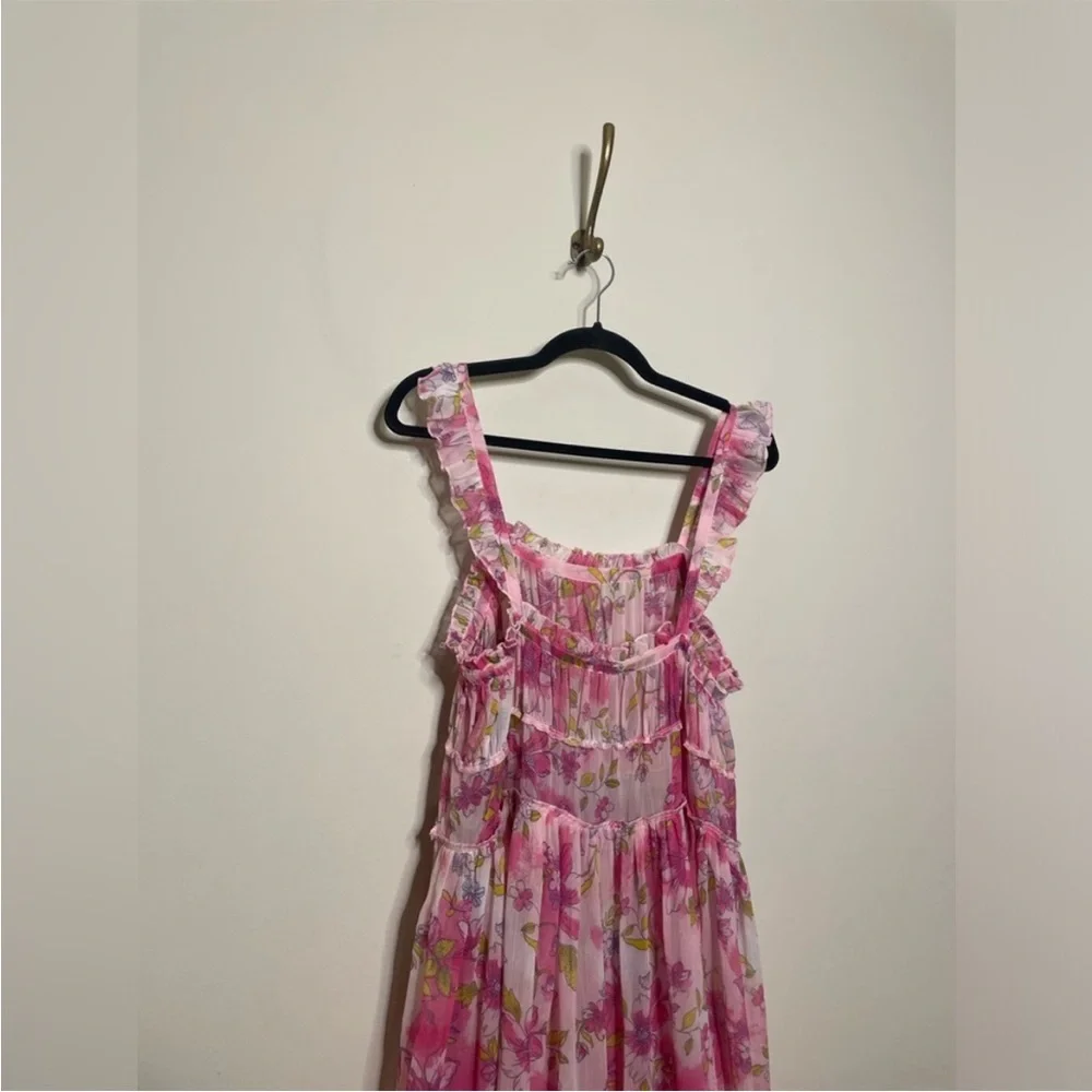 Free People Moon Phase Printed Midi Dress in Pop Combo